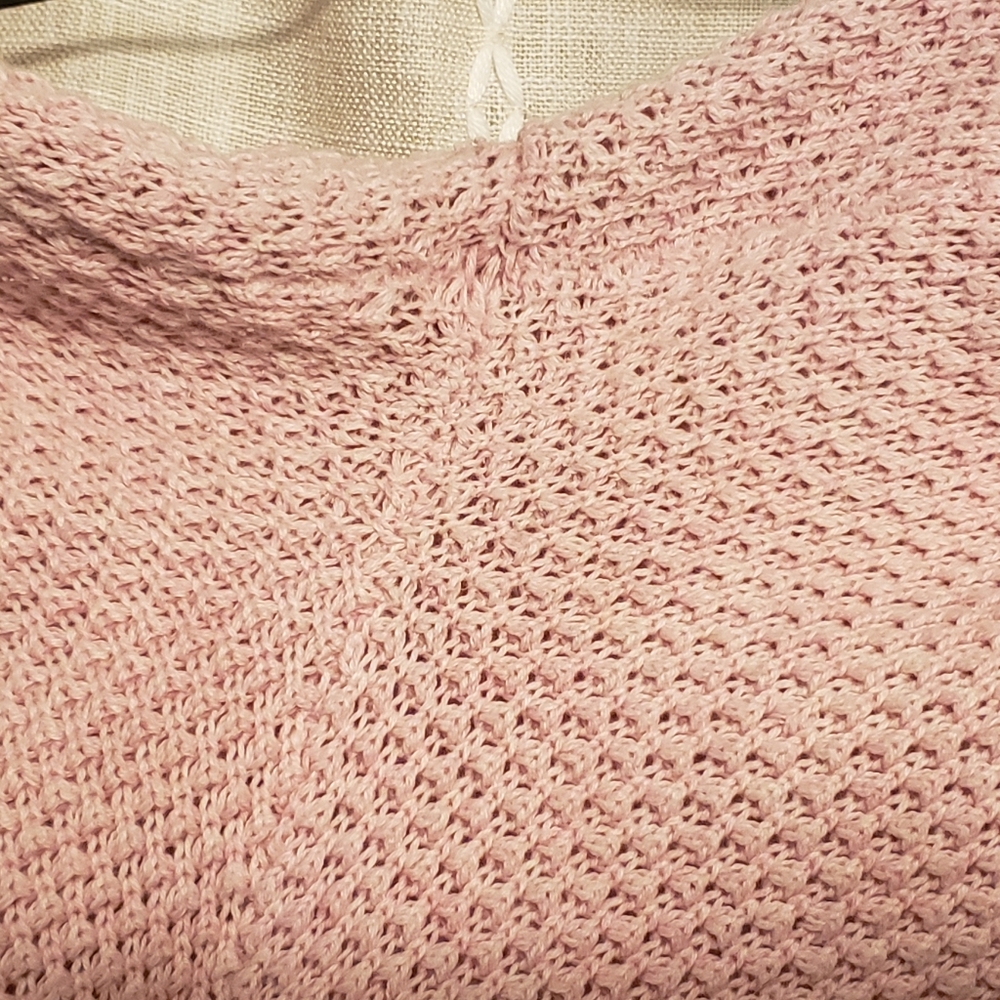 Free People Beach Size L Hailee Sweater Pant Texturized Pink Beach Pants Only - Picture 7 of 12